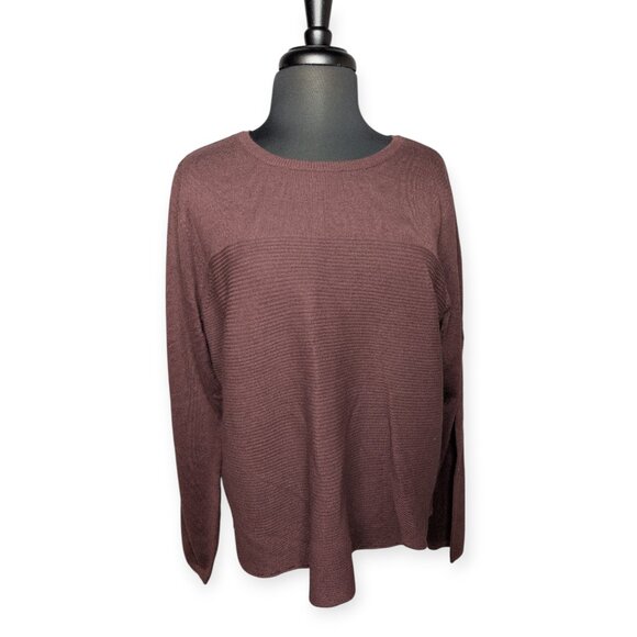 NWT Croft & Barrow Long Sleeve Textured Pullover Sweater Fruit Forward Size XL - Picture 1 of 15